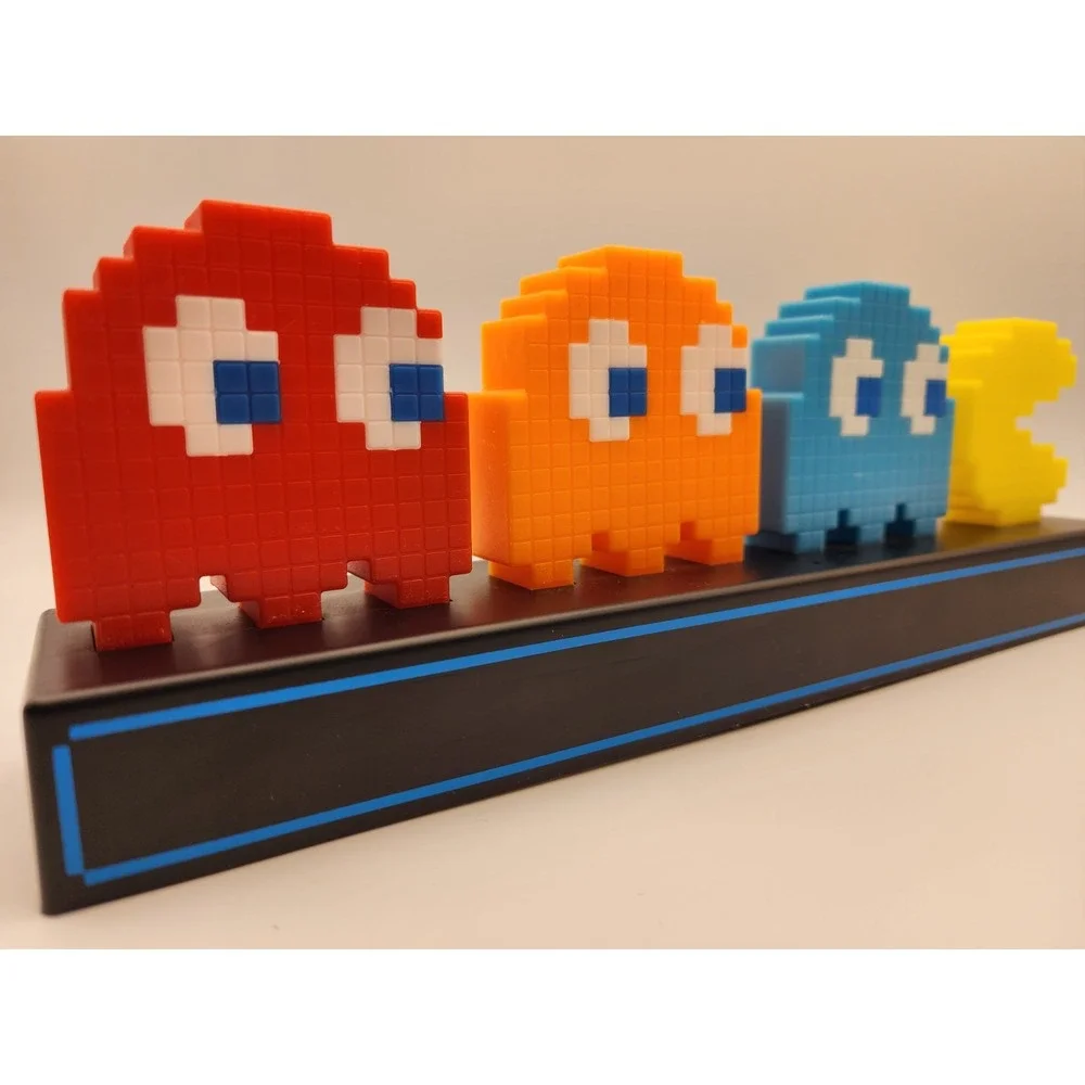 Pac-Man‎ and Ghosts Light 3 Modes Lamp Collectible Video Game - Tested Works